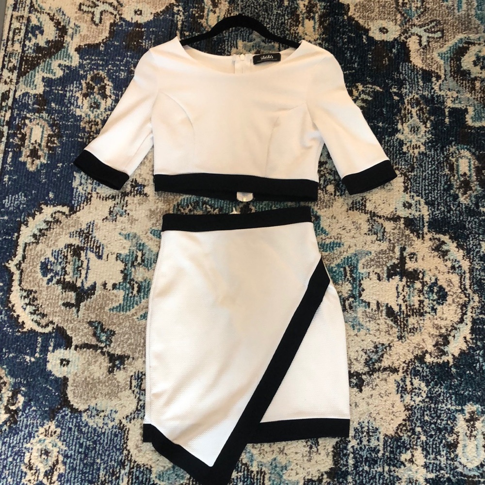 Lulu’s Two Piece Black & White Set
